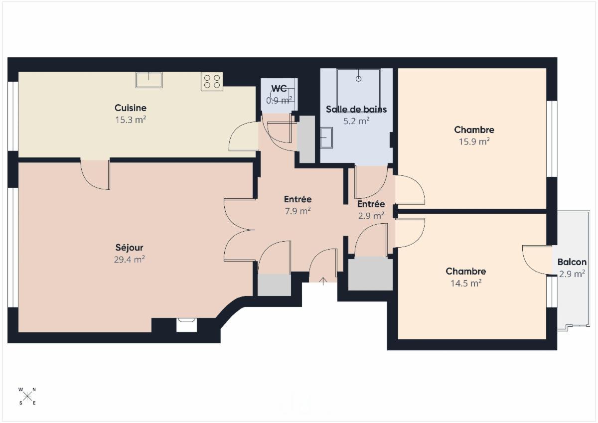 photo 16 du bien L’appartement type C au 2e étage