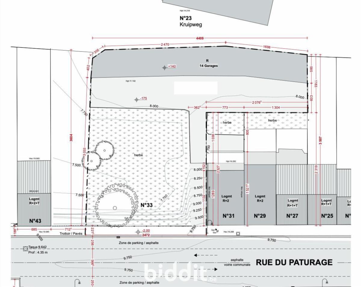 photo 4 du bien Terrain avec projet à bâtir (min. 12 appart. avec 14 boxes)