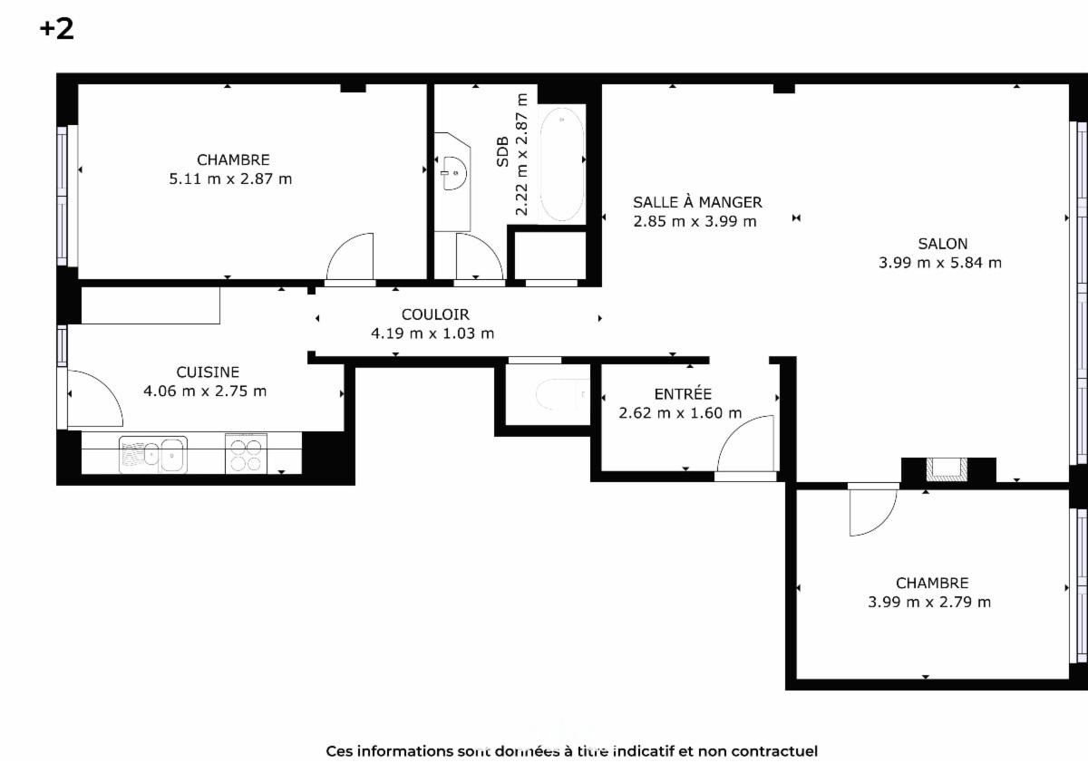 photo 19 du bien Appartement au 2e ét. à droite avec empl. de parking et cave