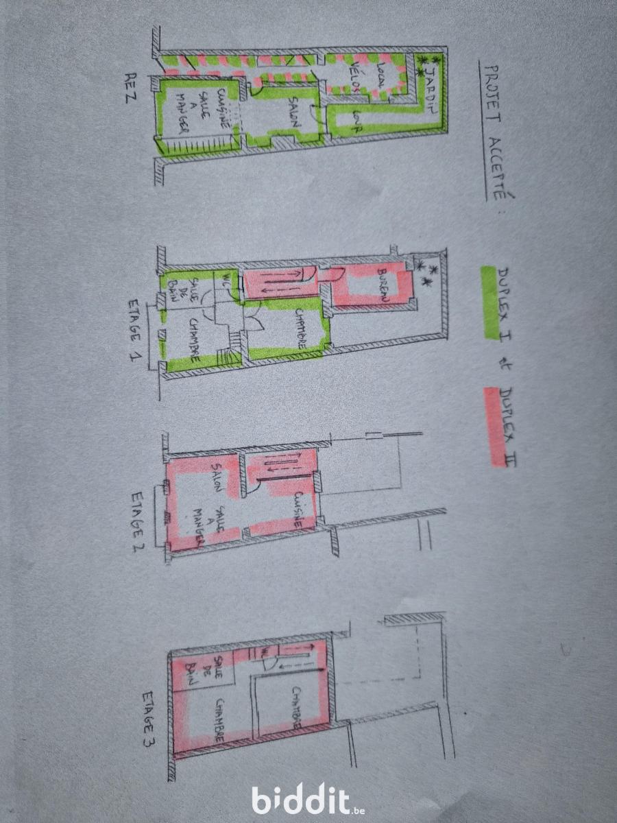 photo 30 du bien Maison d’habitation à rénover - permis division en 2 unités