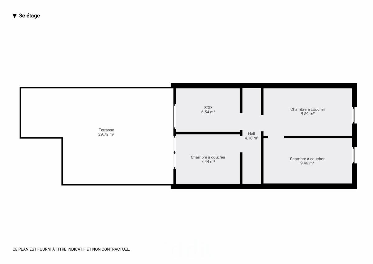 photo 16 du bien Appartement (duplex) au 2e et 3e étages